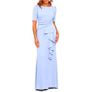 Elegant Blue Evening Gown